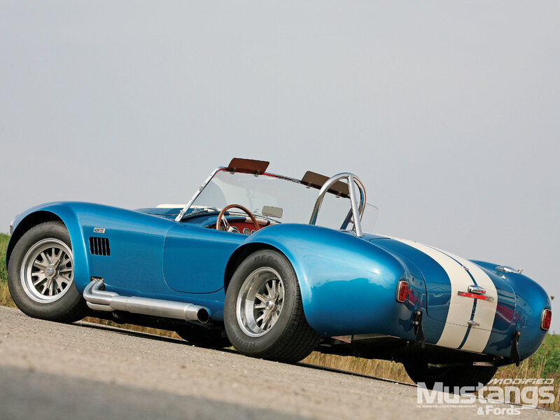 Blue Cobra sports car