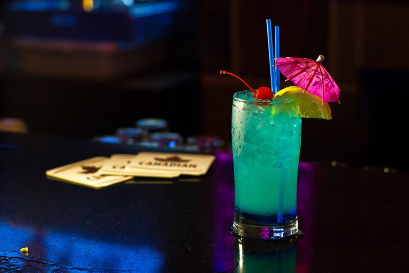 Blue Cocktail Drink — Dark