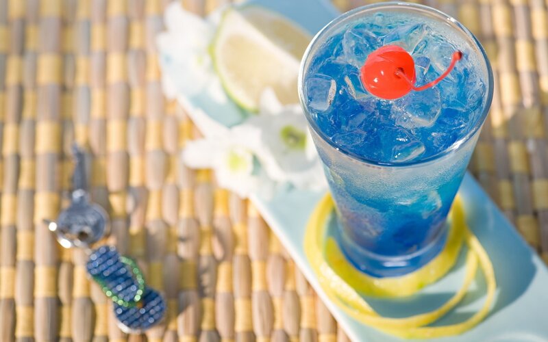 Blue Cocktail Drink — Refreshing, Afternoon