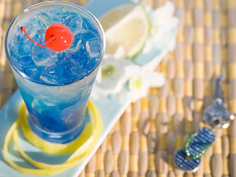 Blue Cocktail Drink — Refreshing