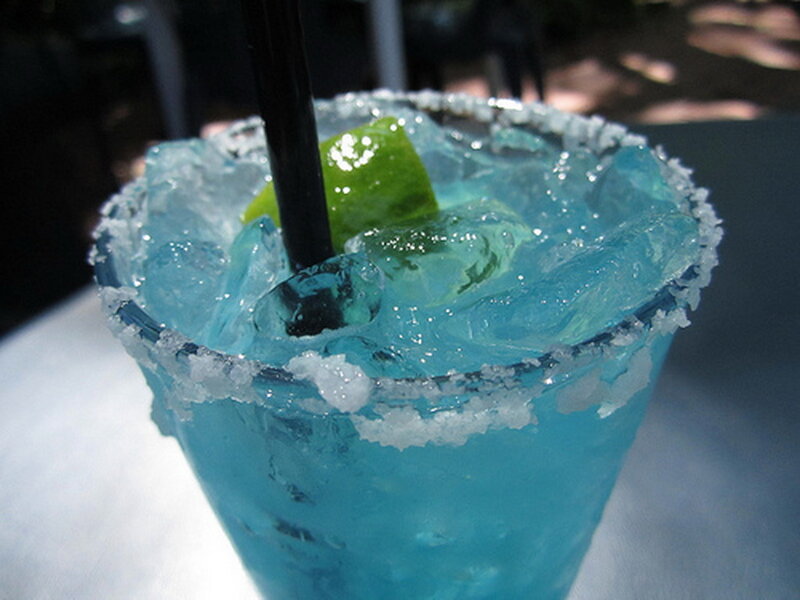 Blue Cocktail in Glass — Refreshing