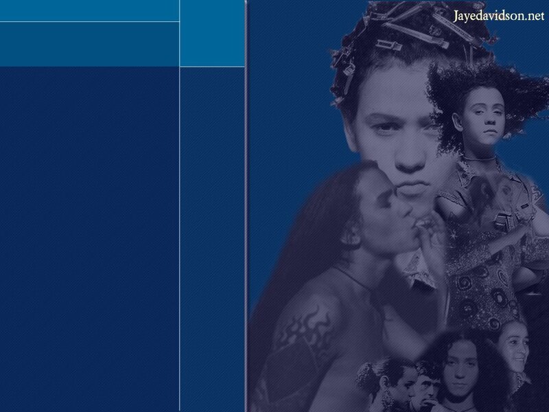 blue collage of people