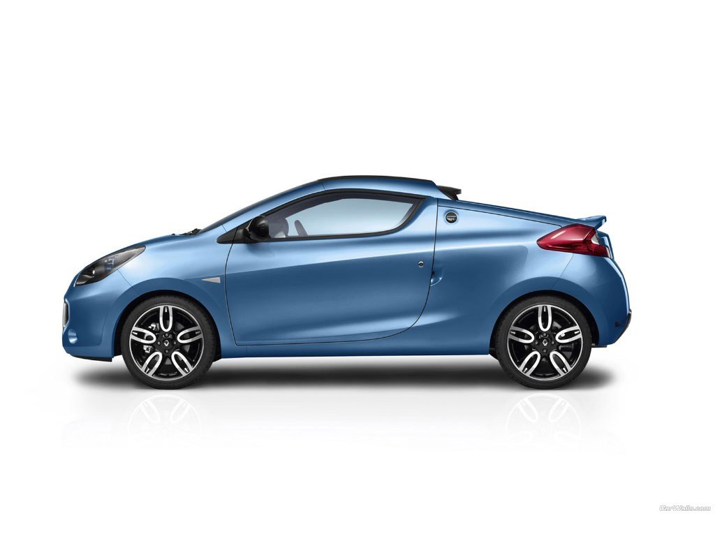blue compact sports car