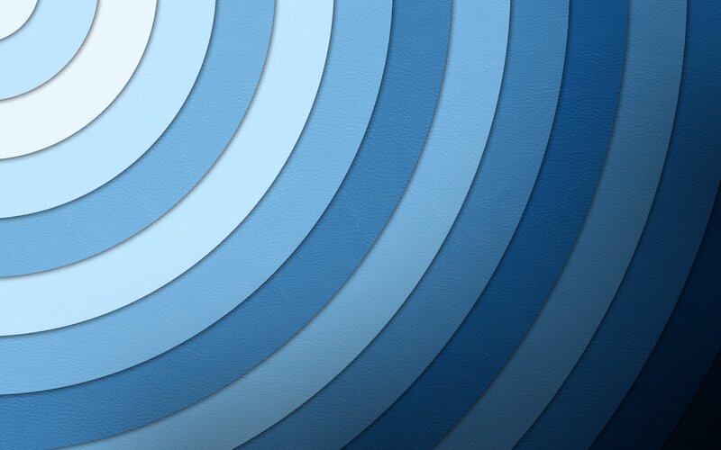 Blue Concentric Circles — Calm, Abstract