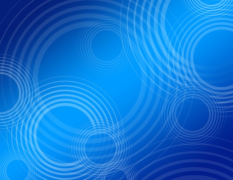 Blue Concentric Circles — Calm, Abstract, Waves