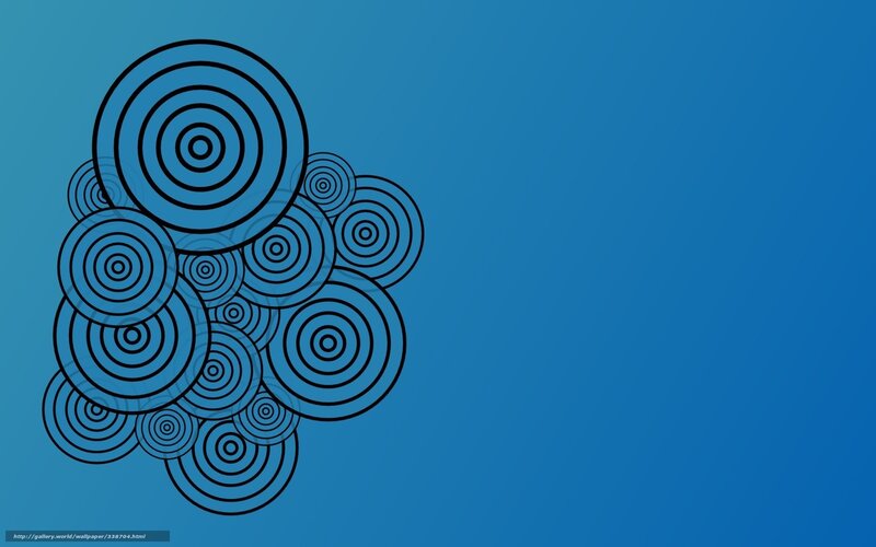 blue concentric circles design