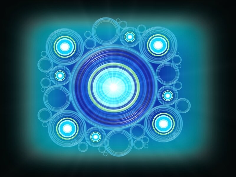 Blue Concentric Circles — Energetic