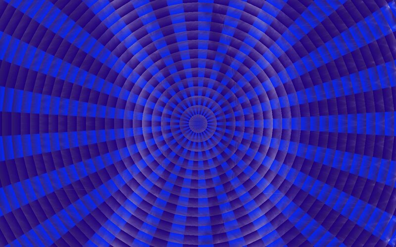 Blue Concentric Pattern