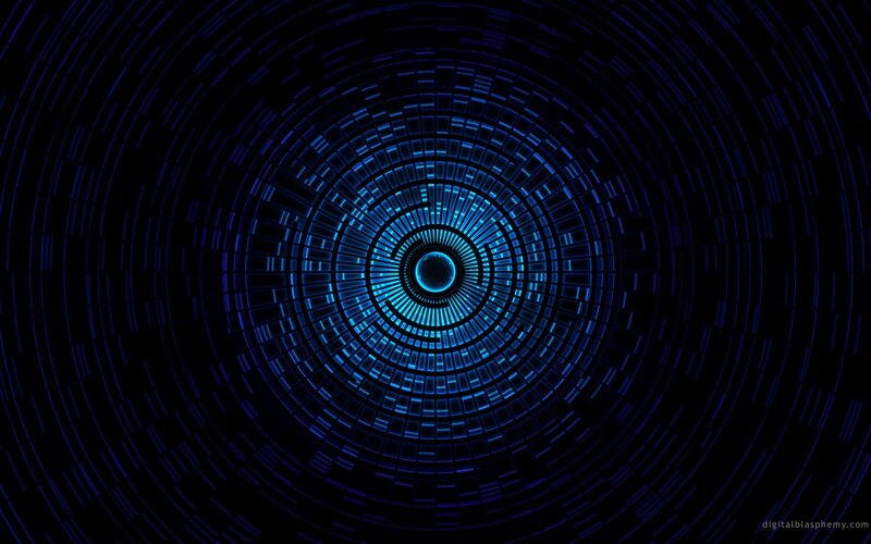 Blue Concentric Tunnel — Hypnotic