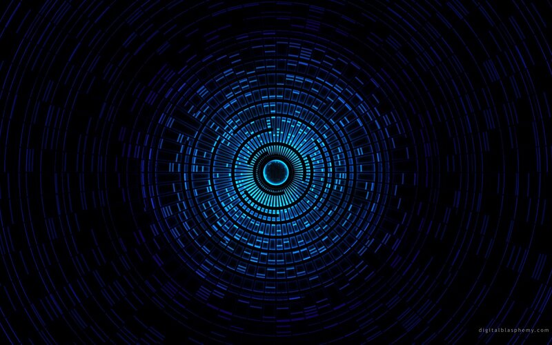 Blue Concentric Tunnel