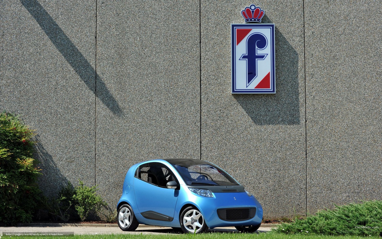 Blue concept car by Fisker