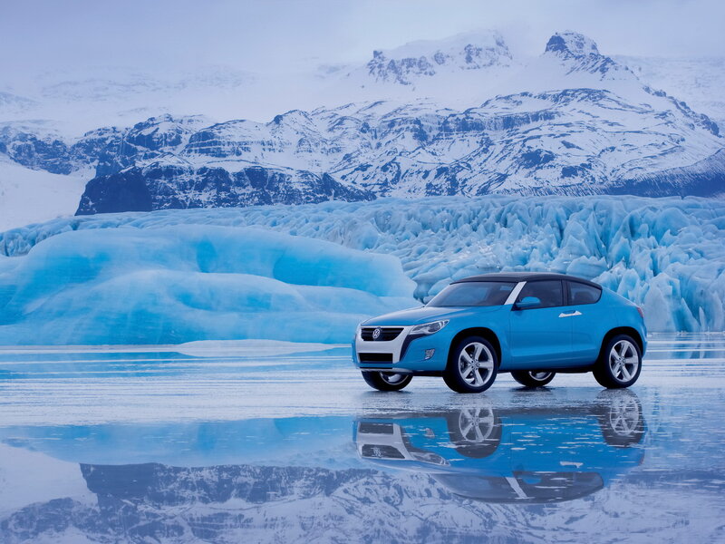 Blue Concept Car — Cold, Serene