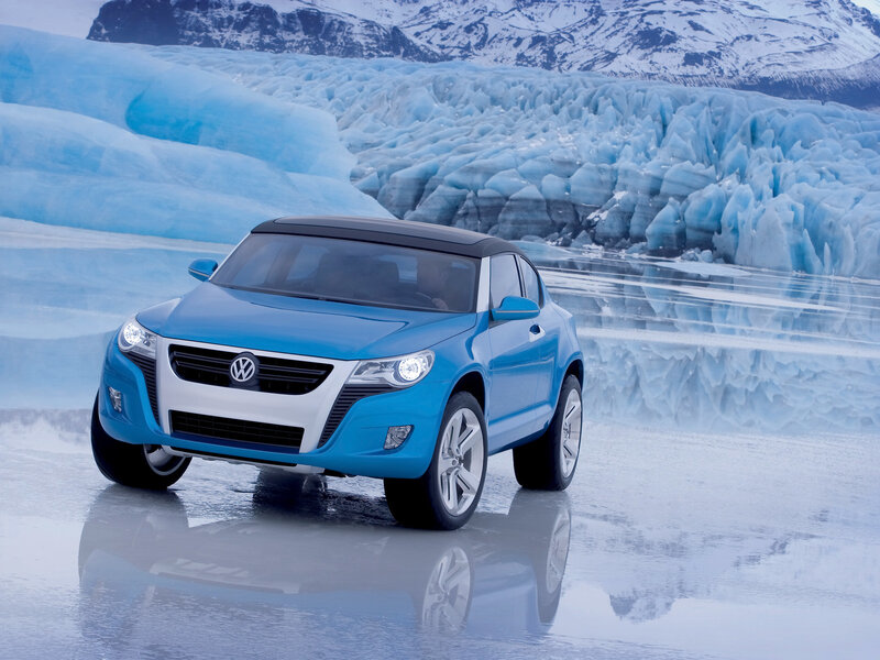 Blue Concept Car — Cold, Winter, Photograph