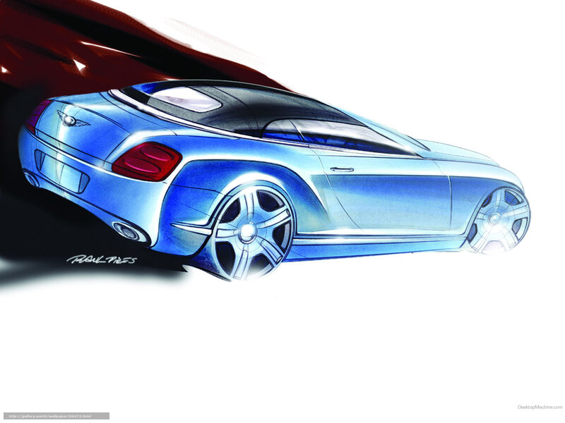 Blue Concept Car — Dramatic, Illustration