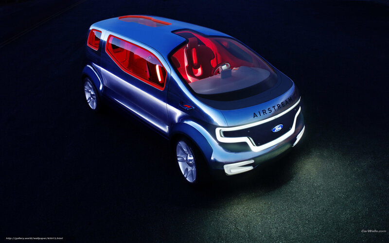 Blue Concept Car — Dramatic, Night, 3d Render