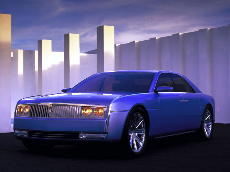 Blue Concept Car — Dramatic, Night, Photograph, White Pillars