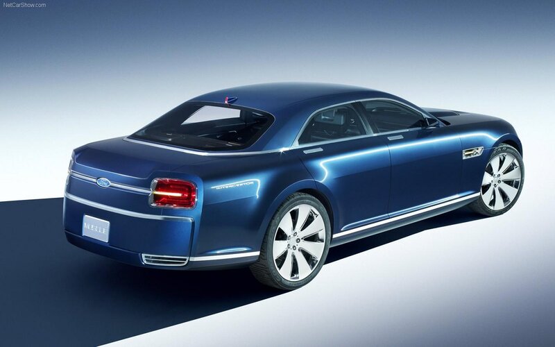 Blue Concept Car — Dramatic, Photograph