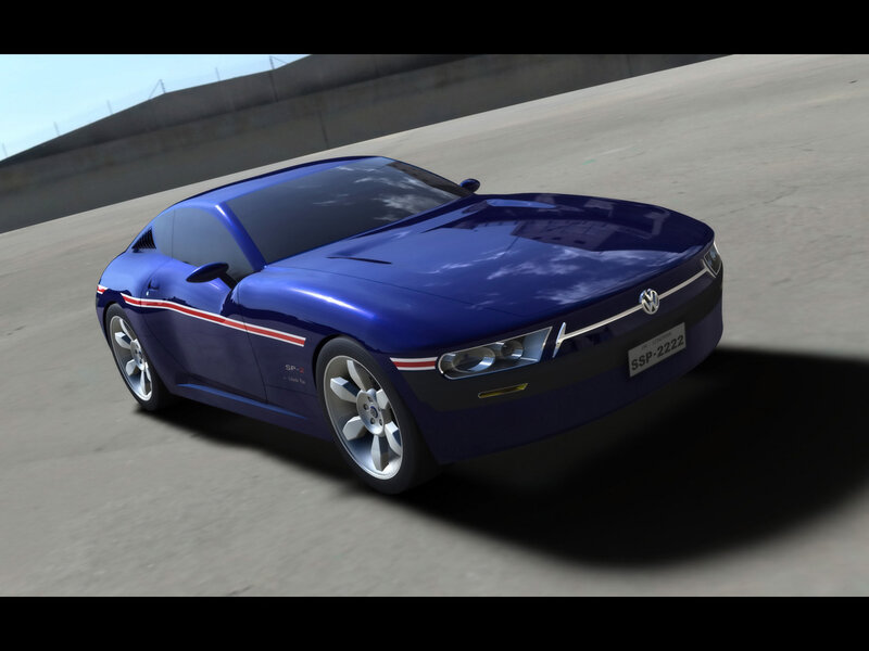 Blue Concept Car — Dynamic, Afternoon, 3d Render, Race Track, License Plate