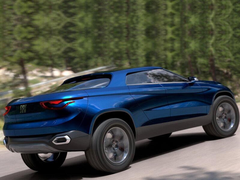 Blue Concept Car — Dynamic, Afternoon