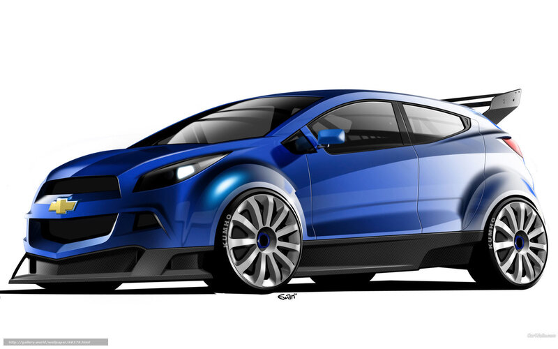 Blue Concept Car — Dynamic, Digital Art