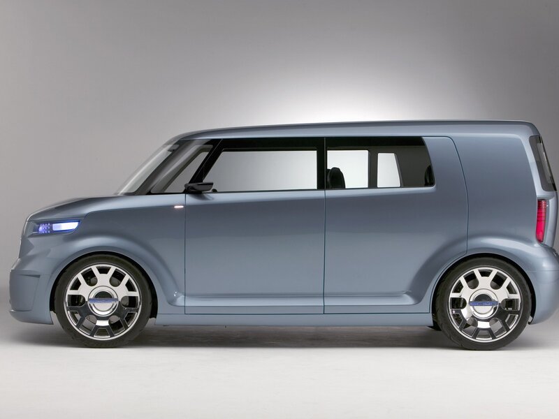 Blue Concept Car — Gray, Neutral, Photograph, Wheels