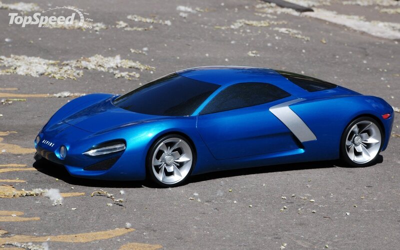 Blue Concept Car — Neutral, Afternoon, Photograph