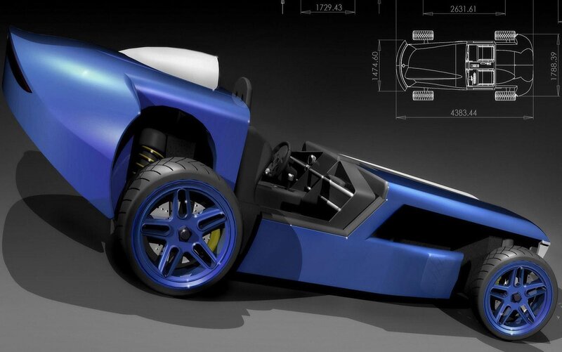 Blue Concept Car — Technical