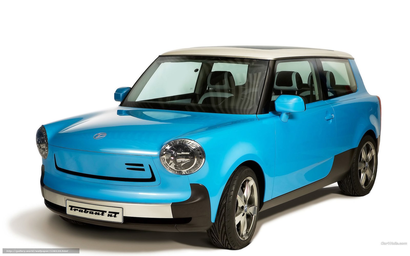 Blue concept car Trabant nt