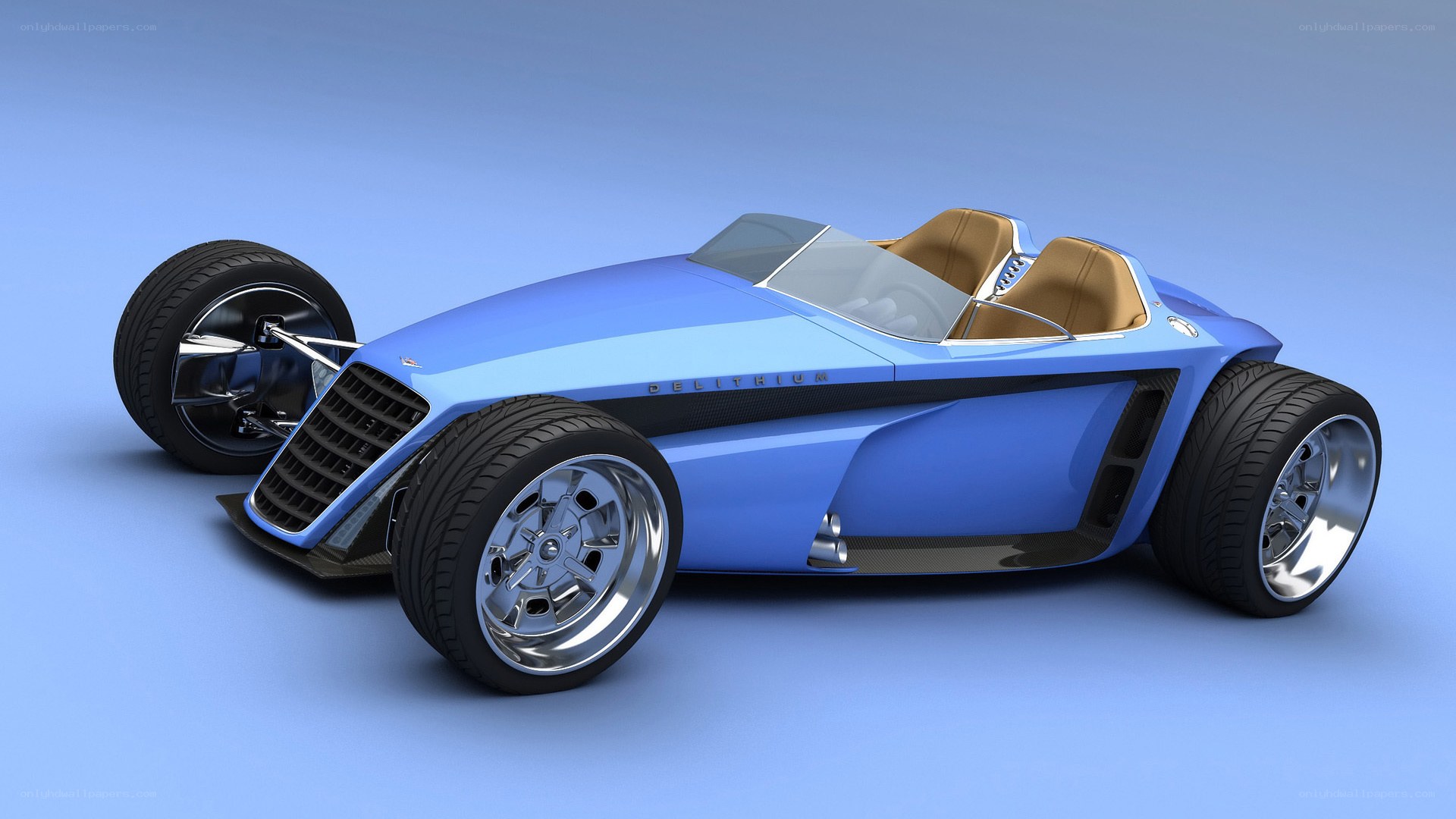 blue concept race car