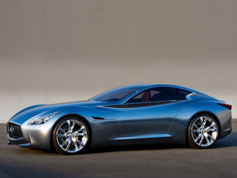blue concept sports car