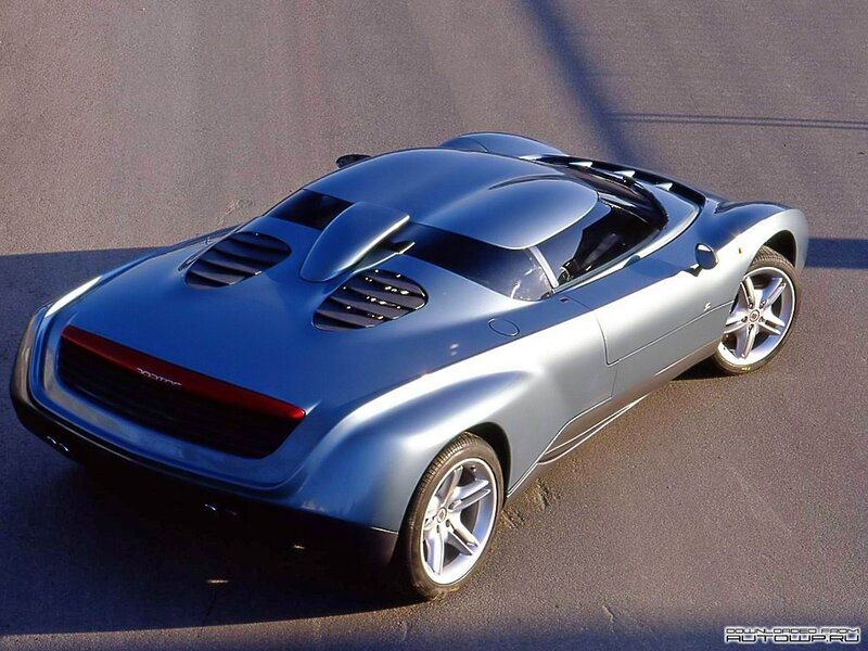 blue concept sports car