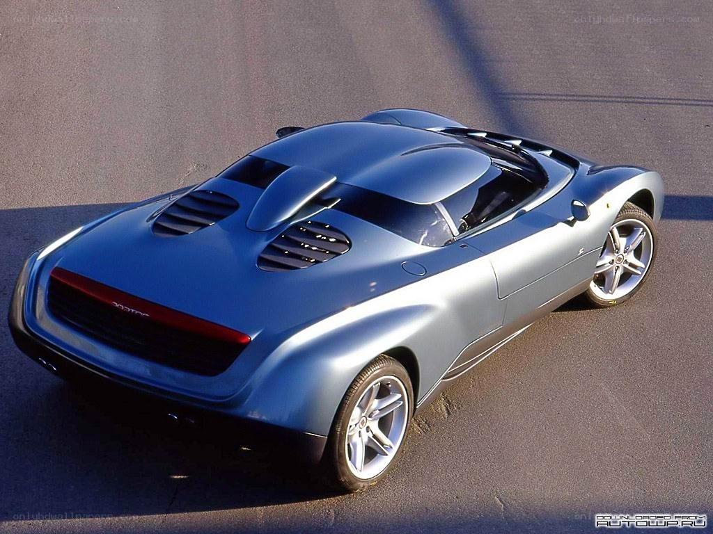 blue concept sports car