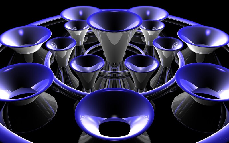 Blue Conical Structures