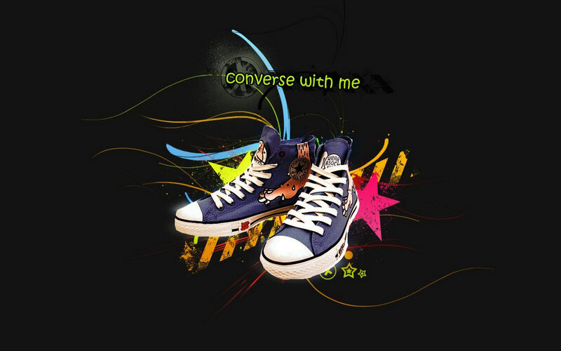 Blue Converse Sneakers