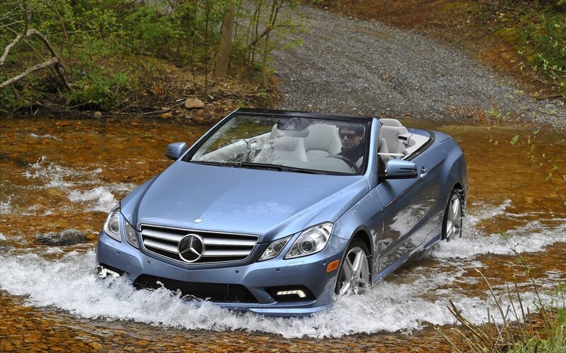 Blue Convertible Car — Adventurous