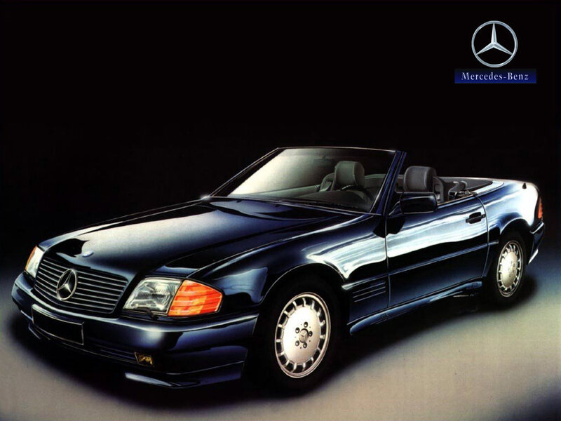 Blue Convertible Car — Black