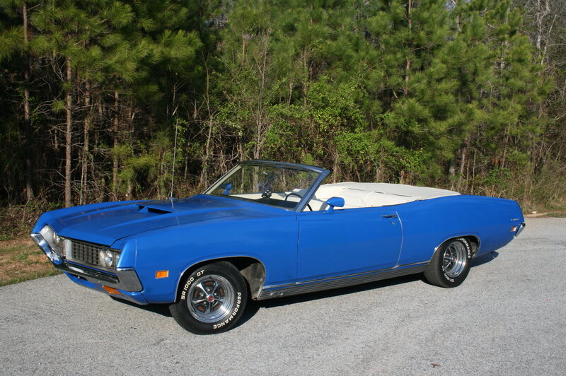Blue Convertible Car — Calm, Afternoon, Photograph