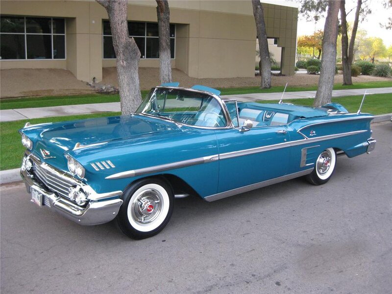 Blue Convertible Car — Calm, Afternoon