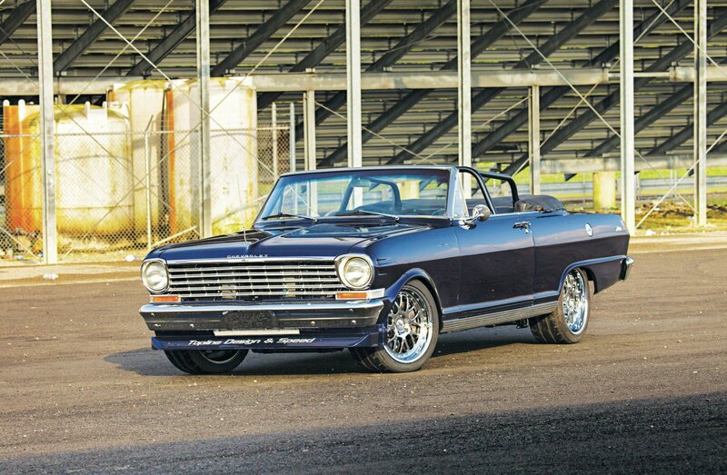Blue Convertible Car — Dramatic, Afternoon, Photograph, Race Track