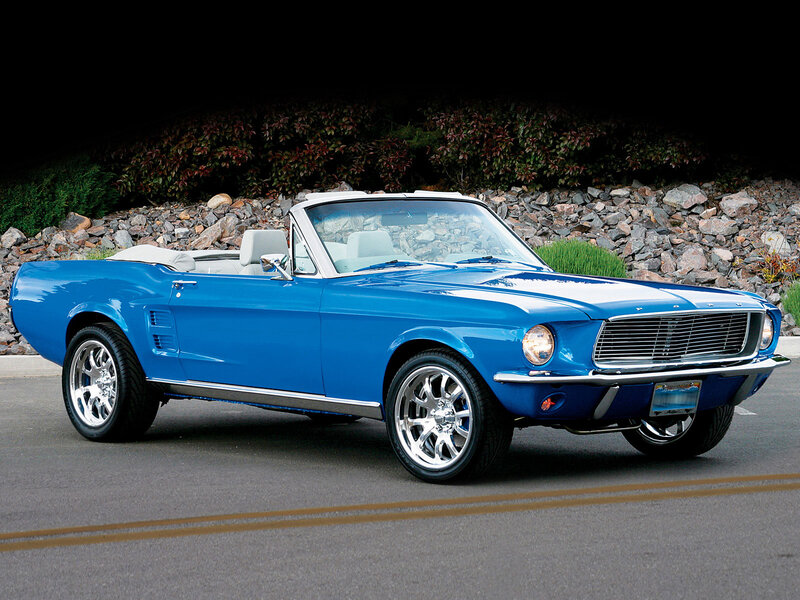 Blue Convertible Car — Dramatic, Afternoon, Photograph, Road
