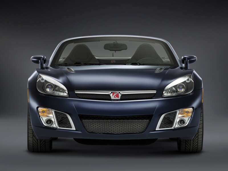 Blue Convertible Car — Dramatic, Photograph, Headlights