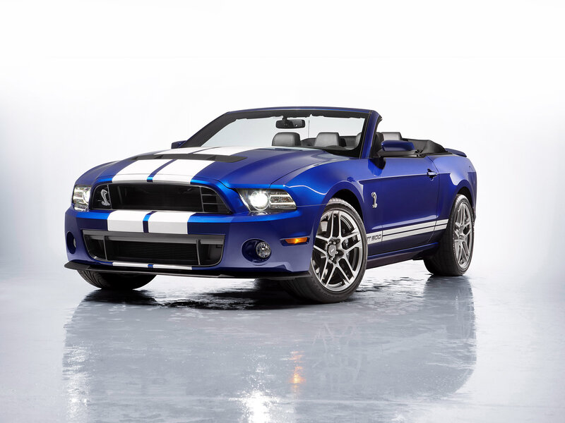 Blue Convertible Car — Dramatic, Photograph, Stripes