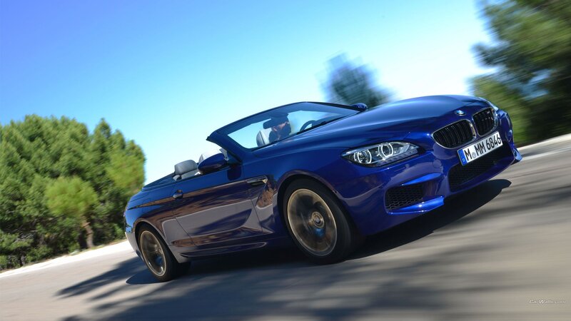 Blue Convertible Car — Dynamic, Afternoon, Photograph, Driver, Trees, Road