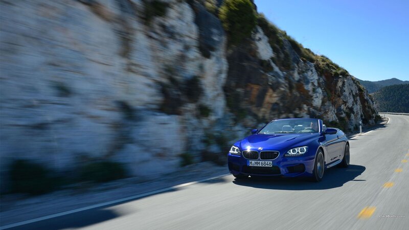 Blue Convertible Car — Dynamic, Afternoon, Photograph, Road, Cliff
