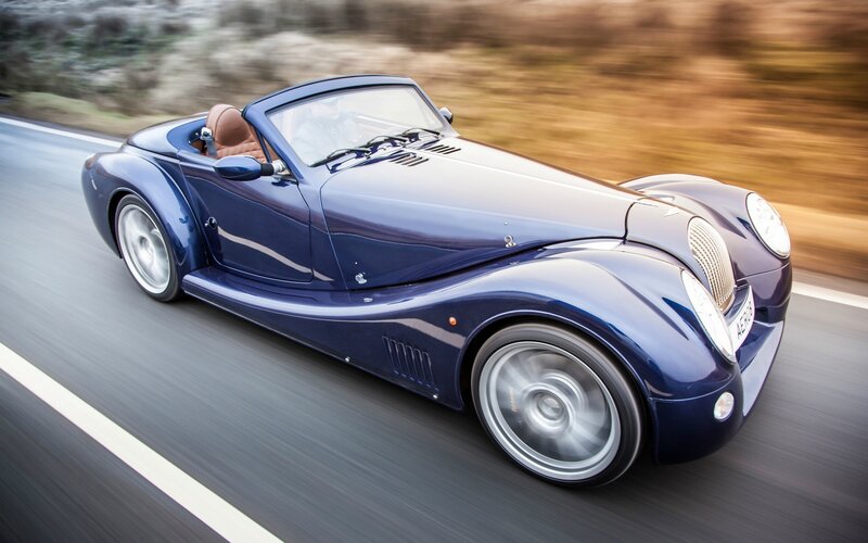 Blue Convertible Car — Dynamic, Afternoon, Photograph, Road, Driver