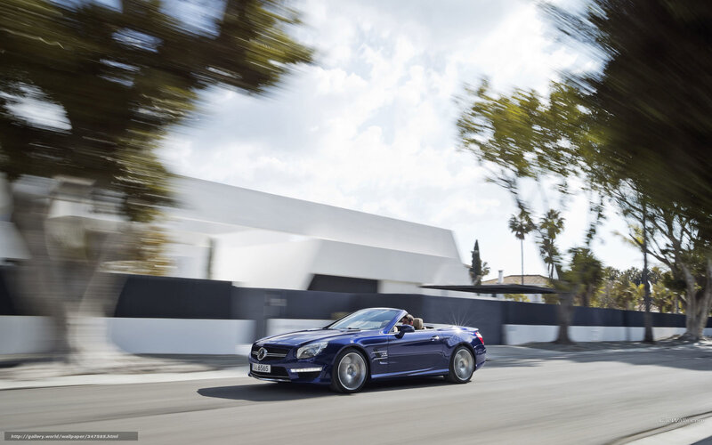 Blue Convertible Car — Dynamic, Afternoon, Photograph, Trees