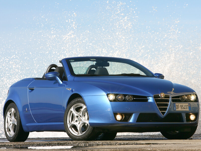 Blue Convertible Car — Dynamic, Photograph, License Plate