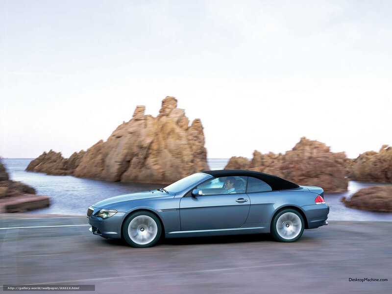 Blue Convertible Car — Gray