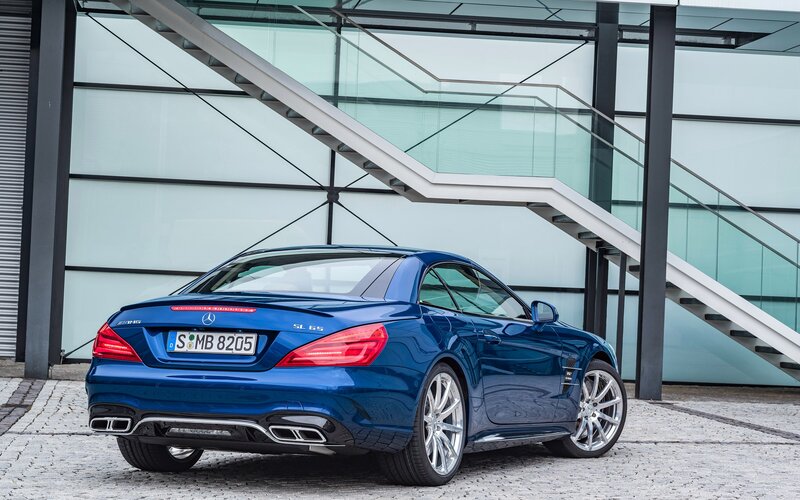 Blue Convertible Car — Modern, Photograph