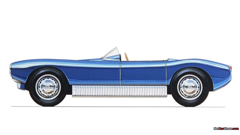 Blue Convertible Car — Neutral, Illustration